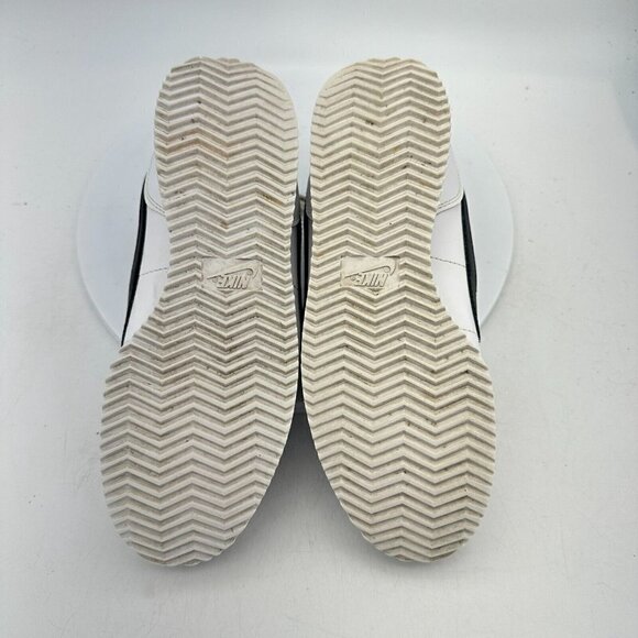 Nike Classic Cortez Leather White Black Youth Shoes 904764-102 Size 6.5Y EU 39 - Picture 11 of 14